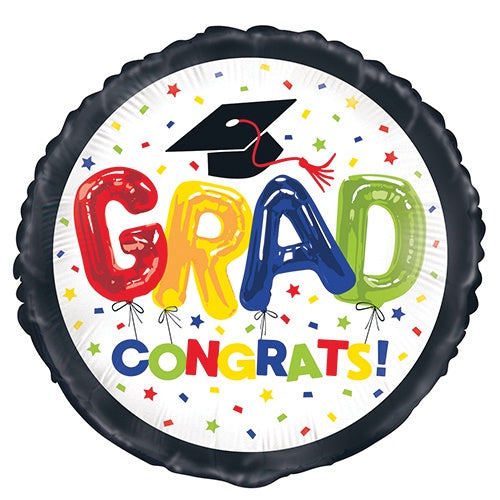 Congrats Grad 45cm (18") Foil Balloon